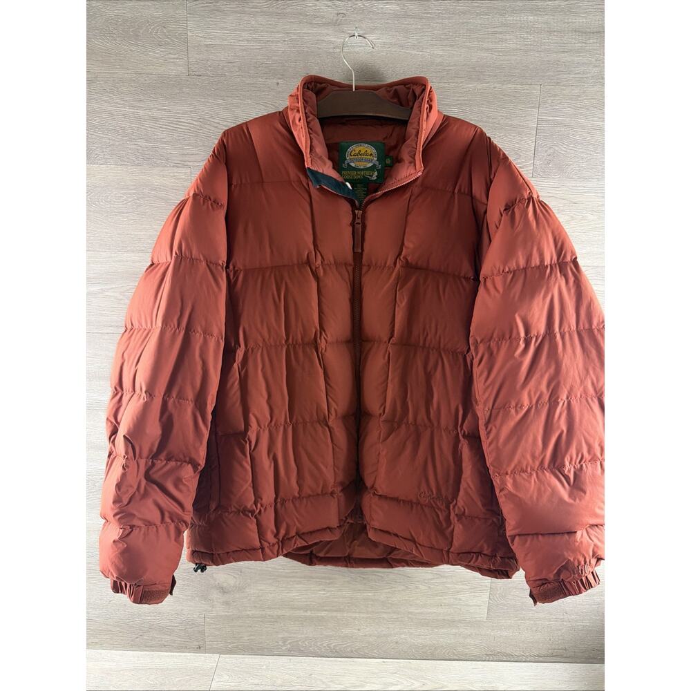 Cabelas Jacket Mens 2XL Premier Northern Goose Down Puffer Quilted Hunting